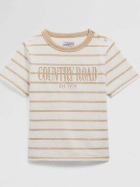 NWT Country Road Stripe Tee Baby 3–6M Neutral